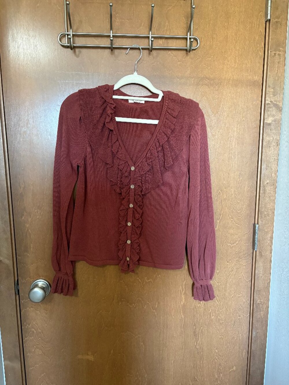 WASHED NEVER WORN ruffle top